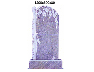 Памятник мрамор серый "Береза".